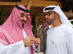 محمد بن سلمان و محمد بن زاید دستبند قرمز