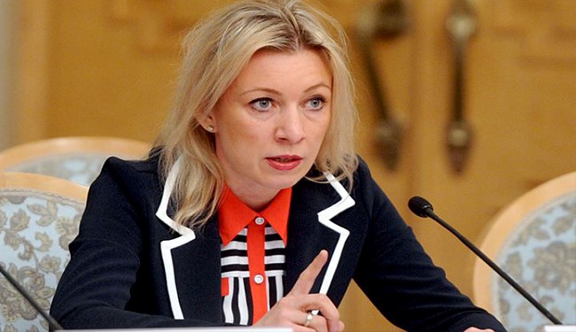 زاخارووا به نمایندۀ آمریکا: بیا باهم به سوریه برویم تا..